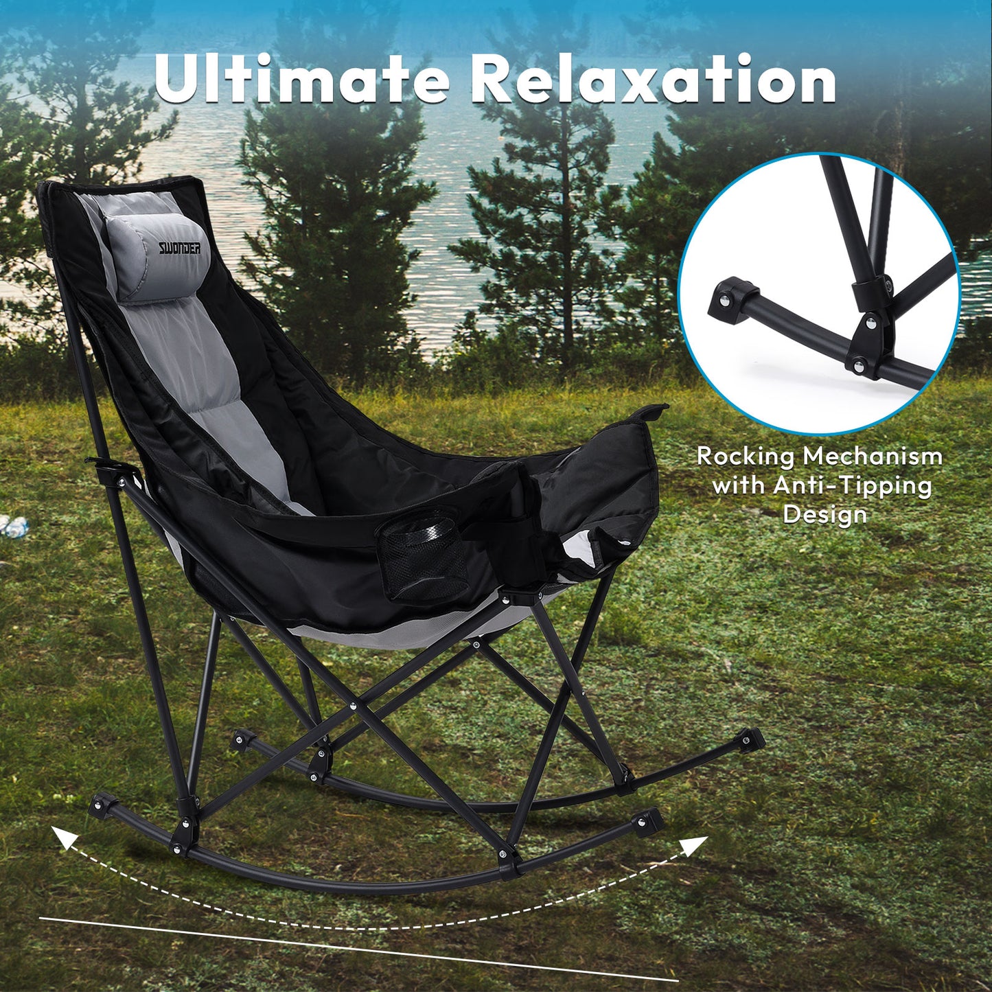 Oversized Rocking Camping Chair