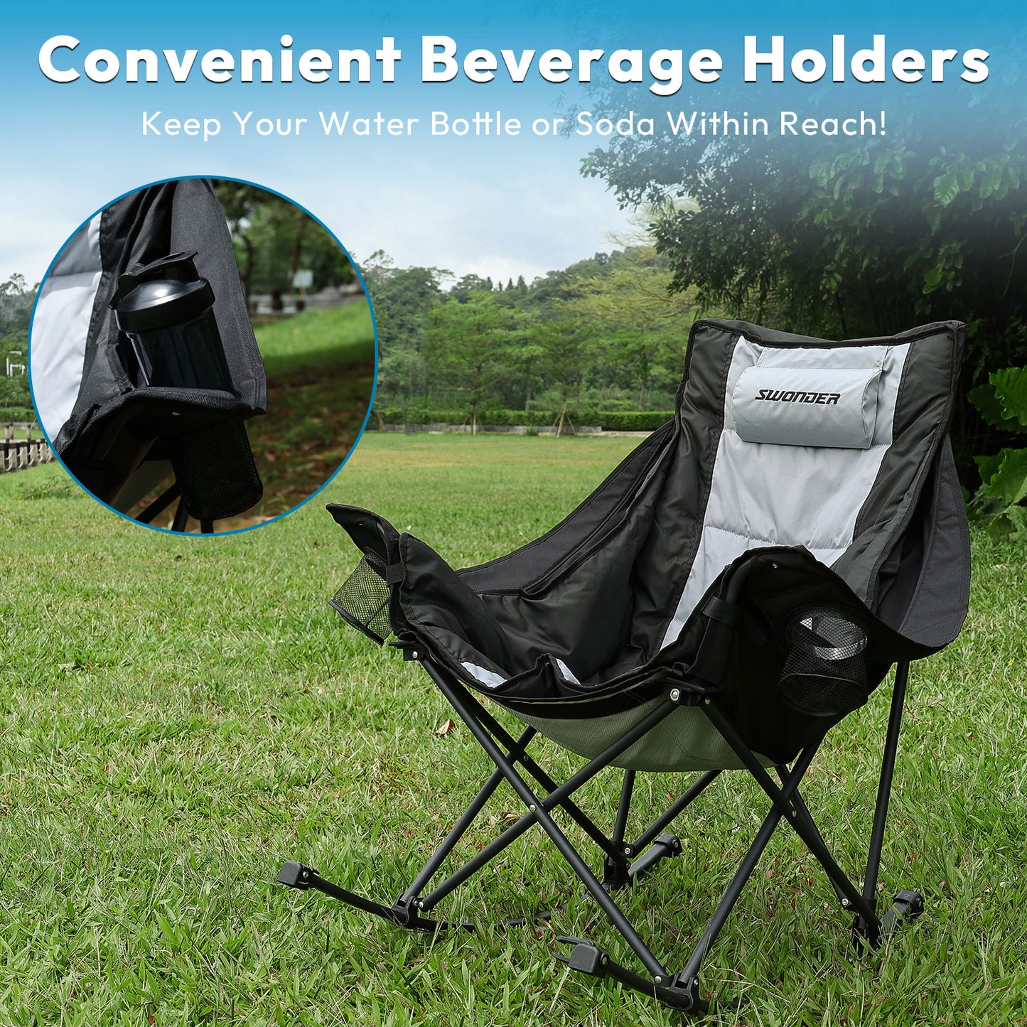 Oversized Rocking Camping Chair