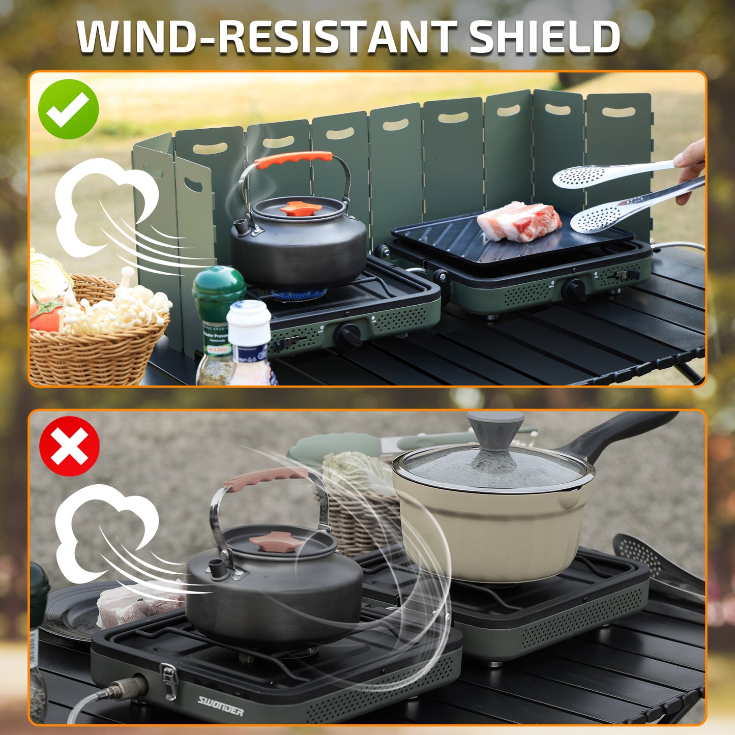 Portable 2-Burner Camping Stove