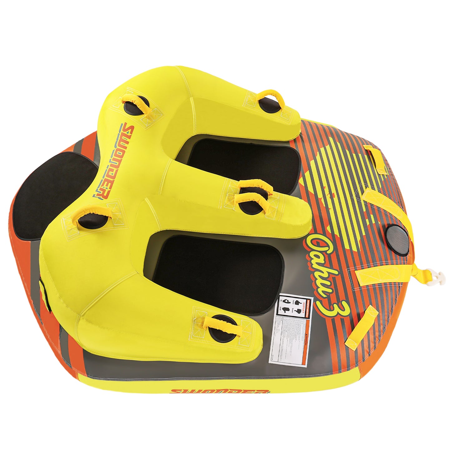 Oahu3 Towable Tube for Boating, 1-3 Rider