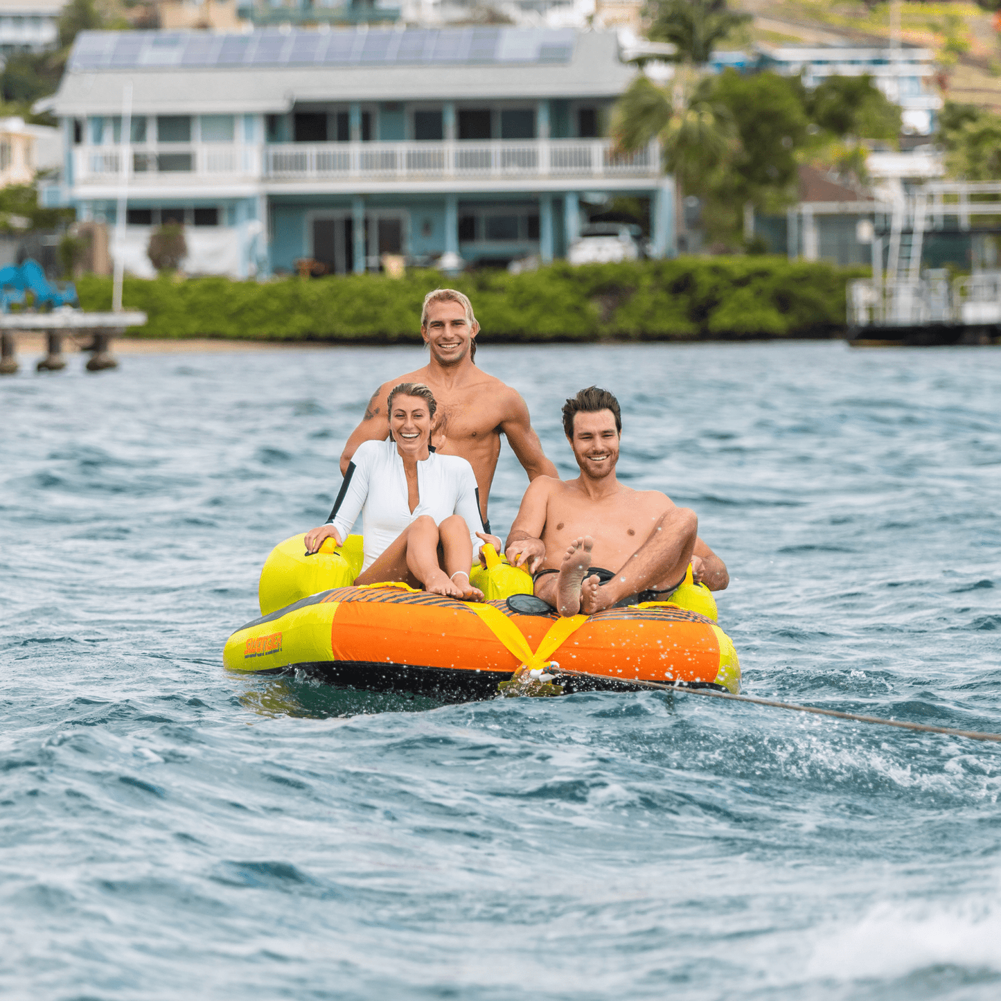 Oahu3 Towable Tube with Tow Ropes Bundle - For 1-3 Riders