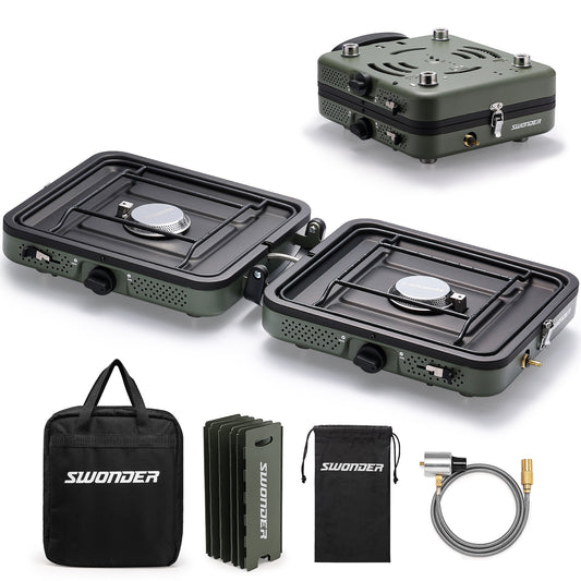 Portable 2-Burner Camping Stove