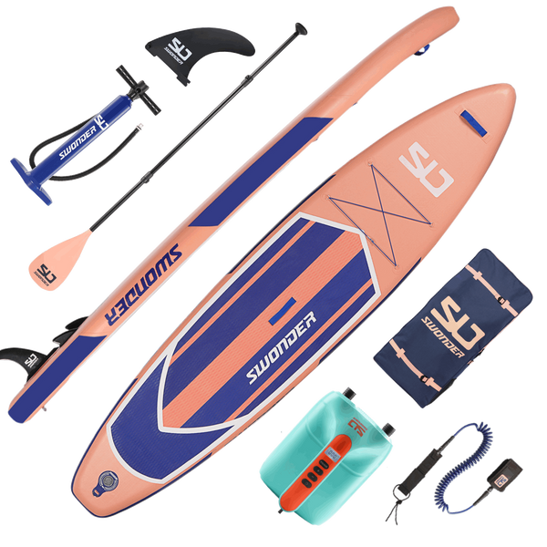 10' Inflatable Stand-Up Paddle Board Set + Free Electric iSUP Pump, Order  Now – swonder
