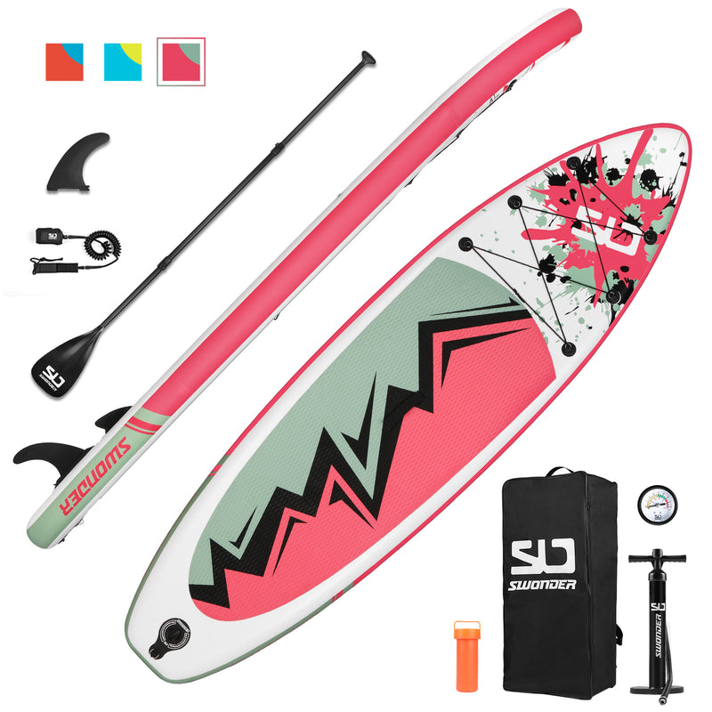 swonder Set Order Electric Stand-Up 10\' Board Paddle Inflatable Now Free iSUP + Pump, –