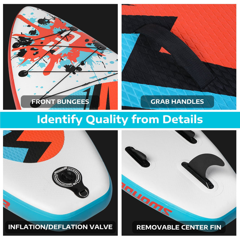 10' Inflatable Stand-Up Paddle Board Set